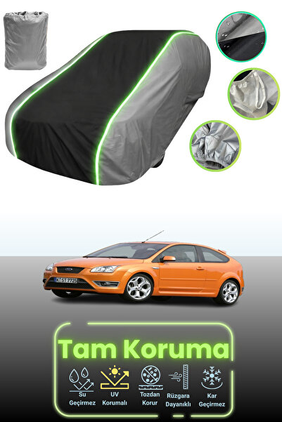 Dokaca Neo غطاء حماية للسيارة باللون الرمادي والأسود والرمادي النيون قماش مجد...