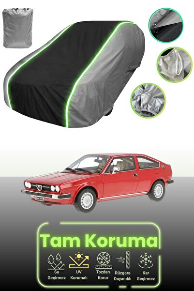 Dokaca Neo غطاء حماية للسيارة باللون الرمادي والأسود والرمادي النيون قماش مجد...