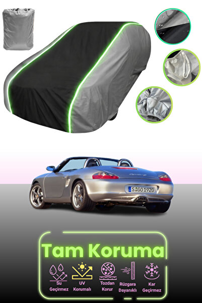 Dokaca Neo غطاء حماية للسيارة باللون الرمادي والأسود والرمادي النيون قماش مجد...