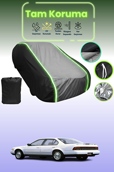 Dokaca Neo غطاء حماية متوافق مع سيارة نيسان ماكسيما قماش مجدّل باللون الأسود_...