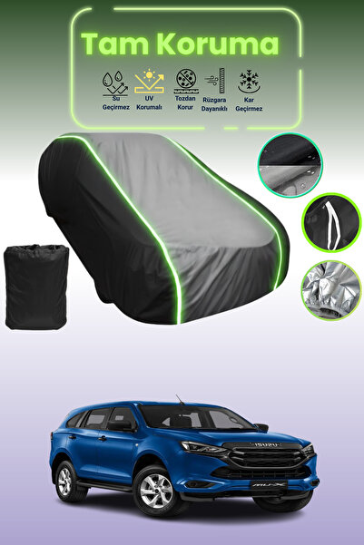 Dokaca Neo غطاء حماية متوافق مع سيارة ايسوزو مو-اكس قماش مجدّل باللون الأسود_...