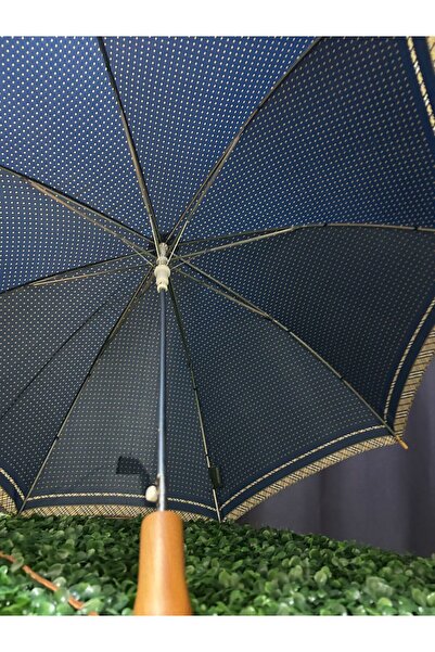 snotline Kadın Uzun Baston Şemsiye Desenli Askılı