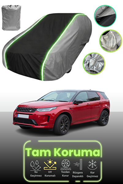 Dokaca Neo غطاء حماية للسيارة باللون الرمادي والأسود والرمادي النيون قماش مجدّل متوافق مع لاند روفر ديسكفري سبورت