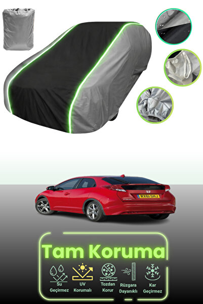 Dokaca Neo غطاء حماية للسيارة باللون الرمادي والأسود والرمادي النيون قماش مجد...