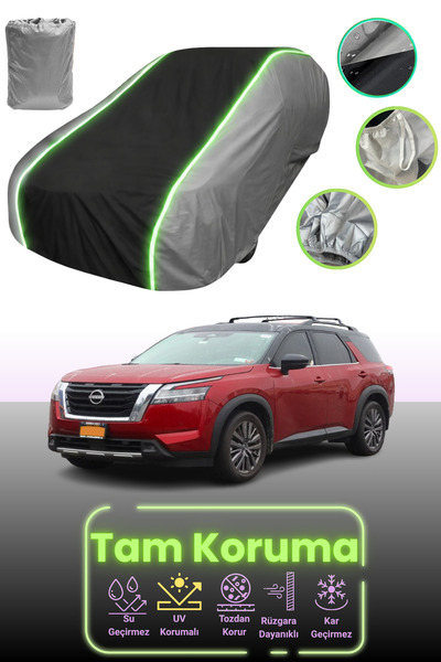 Dokaca Neo غطاء حماية للسيارة باللون الرمادي والأسود والرمادي النيون قماش مجد...