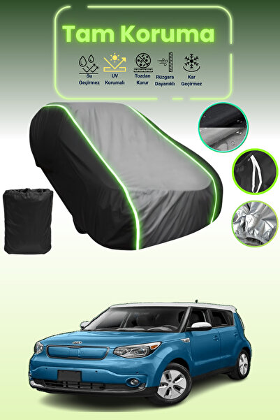 Dokaca Neo غطاء حماية متوافق مع سيارة كيا سول الكهربائية قماش مجدّل باللون ال...