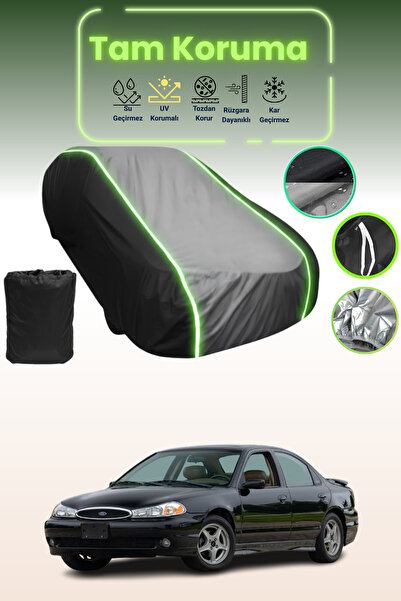 Dokaca Neo غطاء حماية متوافق مع سيارة فورد كونتور قماش مجدّل باللون الأسود_ال...