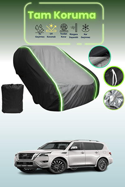 Dokaca Neo غطاء حماية متوافق مع سيارة نيسان أرمادا 2016 - 2021 باللون الأسود_...