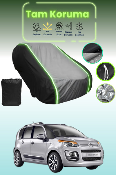 Dokaca Neo غطاء حماية متوافق مع سيارة سيتروين سي3 قماش مجدّل بيكاسو باللون ال...