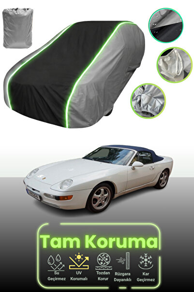 Dokaca Neo غطاء حماية للسيارة باللون الرمادي والأسود والرمادي النيون قماش مجد...