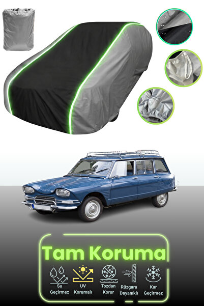 Dokaca Neo غطاء حماية للسيارة باللون الرمادي والأسود والرمادي النيون قماش مجد...