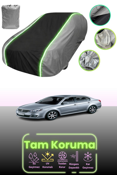 Dokaca Neo غطاء حماية للسيارة باللون الرمادي والأسود والرمادي النيون قماش مجد...