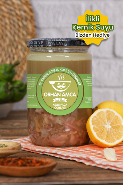 ORHAN AMCA 2 Adet Kelle Paça Çorbası - İlikli Kemik Suyu Hediyeli