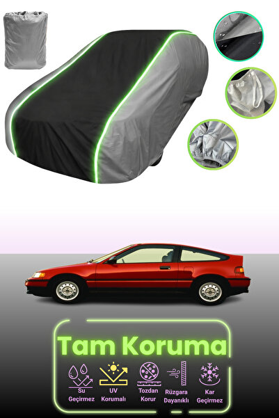 Dokaca Neo غطاء حماية للسيارة باللون الرمادي والأسود والرمادي النيون قماش مجد...