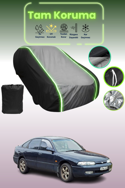 Dokaca Neo غطاء حماية متوافق مع سيارة مازدا 626 5 هاتشباك من نوع Black_Grey_B...