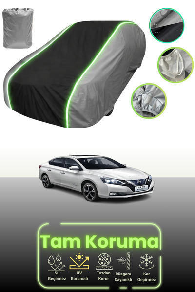 Dokaca Neo غطاء حماية للسيارة باللون الرمادي والأسود والرمادي النيون قماش مجد...