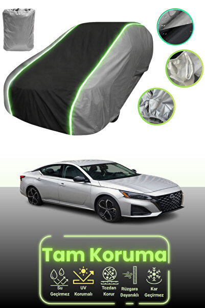 Dokaca Neo غطاء حماية للسيارة باللون الرمادي والأسود والرمادي النيون قماش مجد...