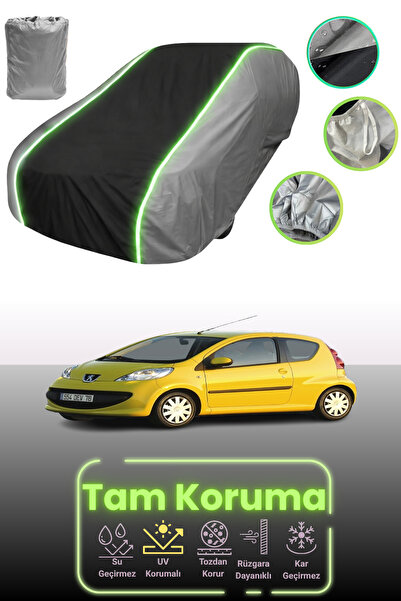 Dokaca Neo غطاء حماية للسيارة باللون الرمادي والأسود والرمادي النيون قماش مجد...