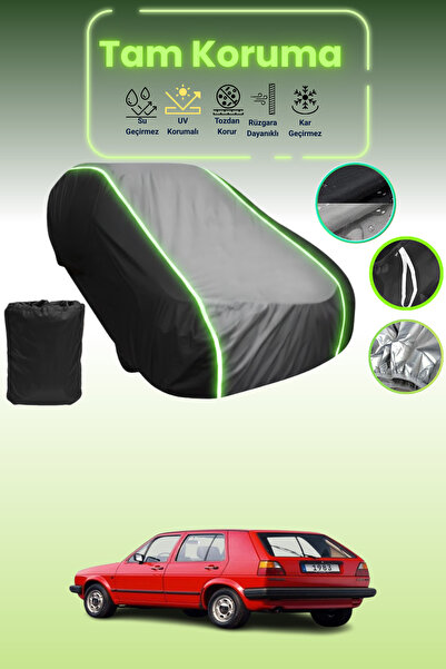 Dokaca Neo غطاء حماية متوافق مع سيارة فولكس فاجن جولف II ذات قماش مجدّل أبواب...