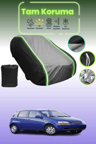 Dokaca Neo غطاء حماية متوافق مع سيارة شيفروليه أفيو/كالوس قماش مجدّل ذات 5 أب...