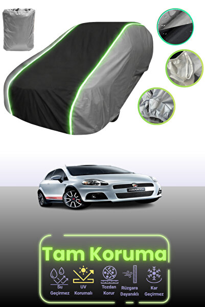 Dokaca Neo Grey.Black.Grey Neon Corded Fabric Fiat Grande Punto Abarth 2007 -...