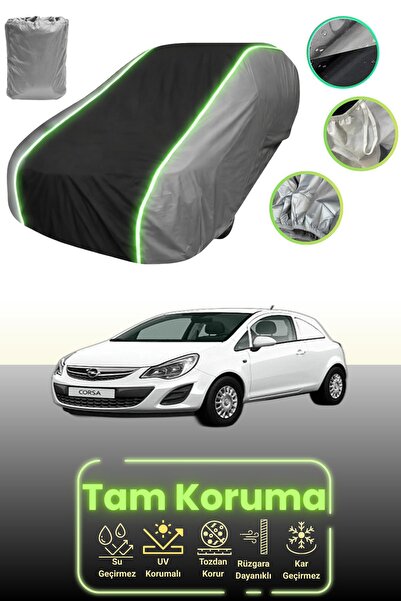 Dokaca Neo غطاء حماية للسيارة باللون الرمادي والأسود والرمادي النيون قماش مجد...