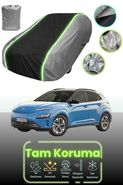 Dokaca Neo غطاء حماية للسيارة باللون الرمادي والأسود والرمادي النيون قماش مجد...