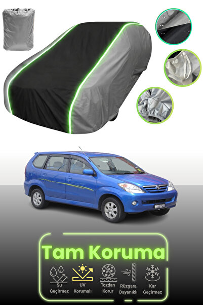 Dokaca Neo غطاء حماية للسيارة باللون الرمادي والأسود والرمادي النيون قماش مجد...