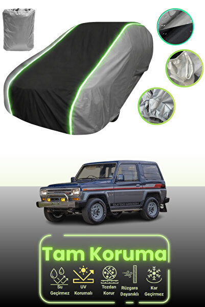 Dokaca Neo غطاء حماية للسيارة باللون الرمادي والأسود والرمادي النيون قماش مجدّل متوافق مع تويوتا بليزارد