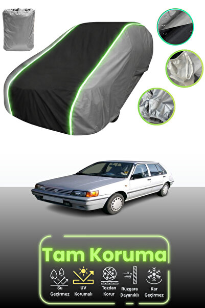 Dokaca Neo غطاء حماية للسيارة باللون الرمادي والأسود والرمادي النيون قماش مجد...