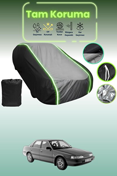 Dokaca Neo غطاء حماية متوافق مع سيارة مازدا 626 3 باللون الأسود_الرمادي_الأسو...