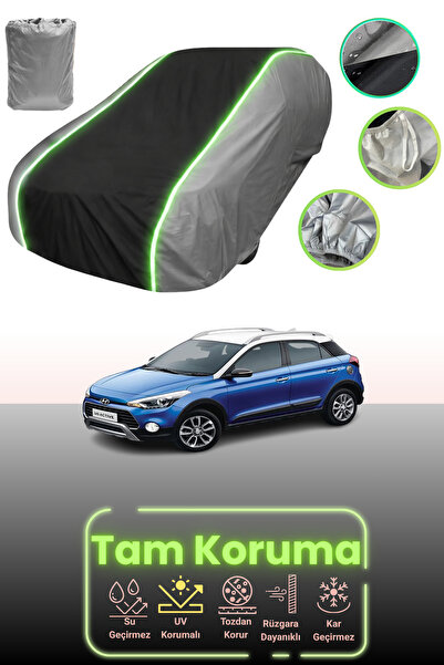 Dokaca Neo غطاء حماية للسيارة باللون الرمادي والأسود والرمادي النيون قماش مجد...