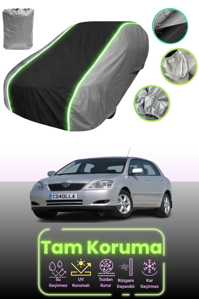 Dokaca Neo غطاء حماية للسيارة باللون الرمادي والأسود والرمادي النيون قماش مجد...