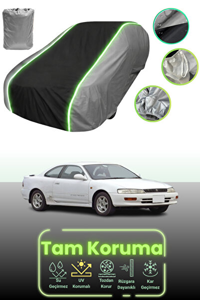 Dokaca Neo غطاء حماية للسيارة باللون الرمادي والأسود والرمادي النيون قماش مجدّل متوافق مع تويوتا ليفين