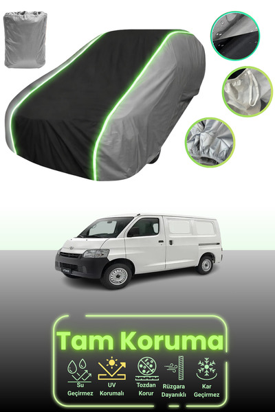 Dokaca Neo غطاء حماية للسيارة باللون الرمادي والأسود والرمادي النيون قماش مجد...