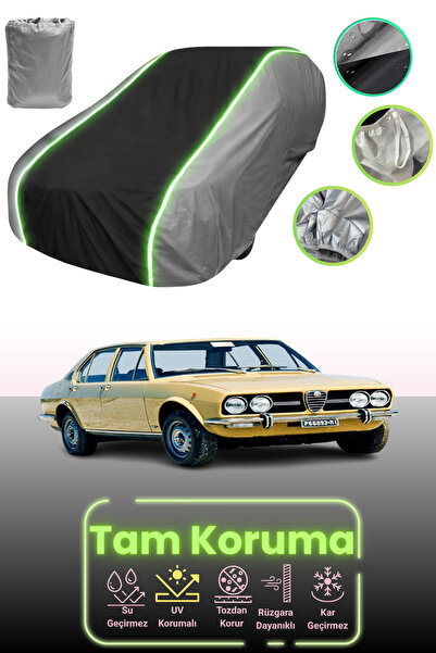 Dokaca Neo غطاء حماية للسيارة باللون الرمادي والأسود والرمادي النيون قماش مجد...