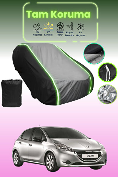 Dokaca Neo غطاء حماية متوافق مع سيارة بيجو قماش مجدّل ذات الخمسة أبواب من 201...