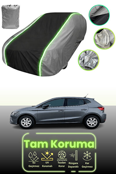 Dokaca Neo غطاء حماية للسيارة باللون الرمادي والأسود والرمادي النيون لسيارة س...