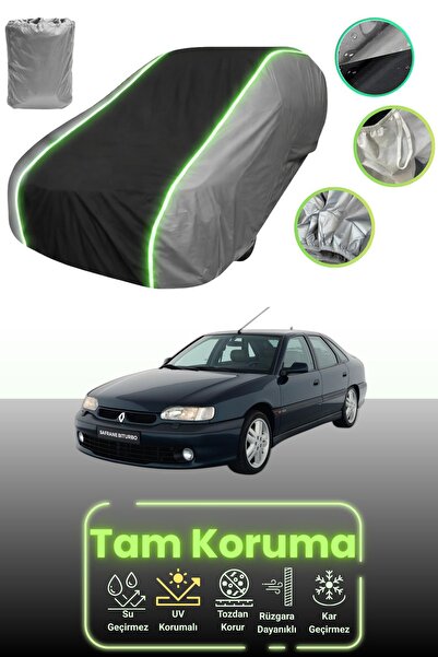 Dokaca Neo غطاء حماية للسيارة باللون الرمادي والأسود والرمادي النيون قماش مجد...