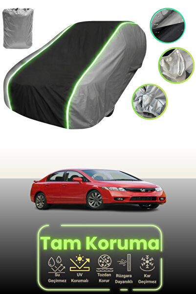 Dokaca Neo غطاء حماية للسيارة باللون الرمادي والأسود والرمادي النيون قماش مجد...