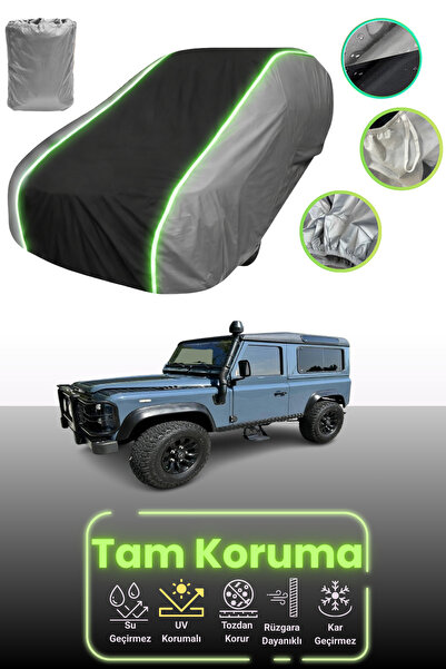 Dokaca Neo غطاء حماية للسيارة باللون الرمادي والأسود والرمادي النيون قماش مجد...