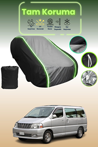 Dokaca Neo غطاء حماية متوافق مع سيارة تويوتا جراند هايس قماش مجدّل باللون الأ...