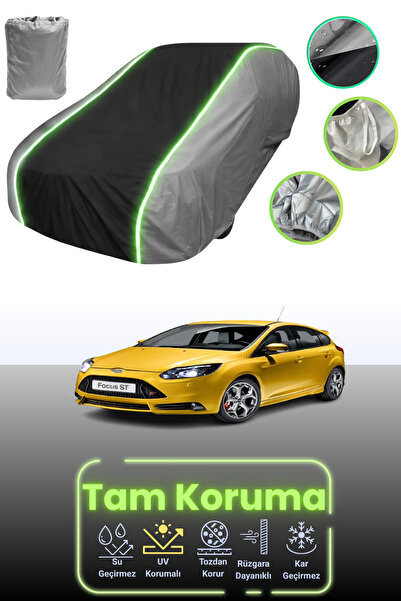 Dokaca Neo غطاء حماية للسيارة باللون الرمادي والأسود والرمادي النيون قماش مجد...