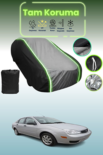 Dokaca Neo غطاء حماية متوافق مع سيارة فورد فوكس سيدان 2007 - 2010 باللون الأس...