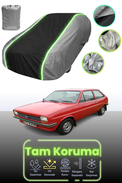 Dokaca Neo غطاء حماية للسيارة باللون الرمادي والأسود والرمادي النيون قماش مجد...