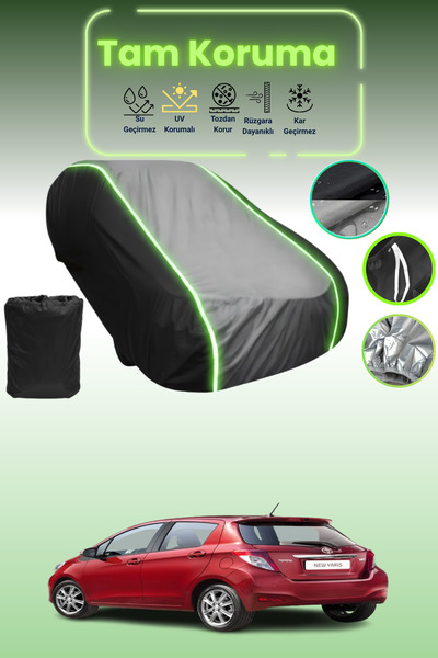 Dokaca Neo غطاء حماية متوافق مع سيارة تويوتا ياريس قماش مجدّل ذات 5 أبواب من ...