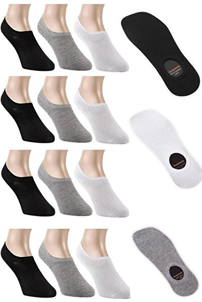 Scarpebutik 12 пакета летни безшевни мъжки чорапи невидими балерини Многоцветни обикновени маратонки