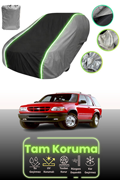 Dokaca Neo غطاء حماية للسيارة باللون الرمادي والأسود والرمادي النيون قماش مجد...