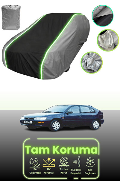 Dokaca Neo غطاء حماية للسيارة باللون الرمادي والأسود والرمادي النيون قماش مجد...