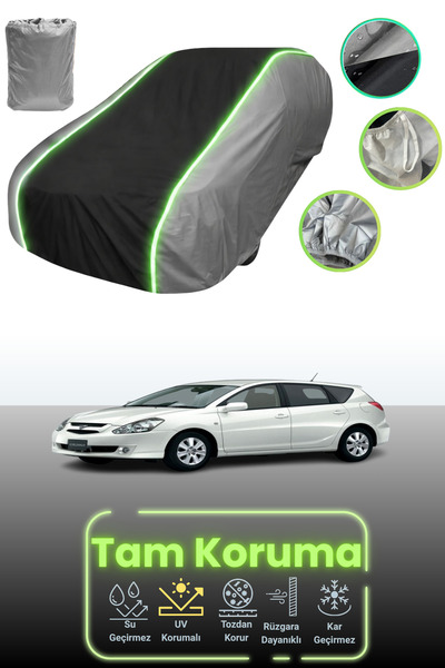 Dokaca Neo غطاء حماية للسيارة باللون الرمادي والأسود والرمادي النيون قماش مجد...